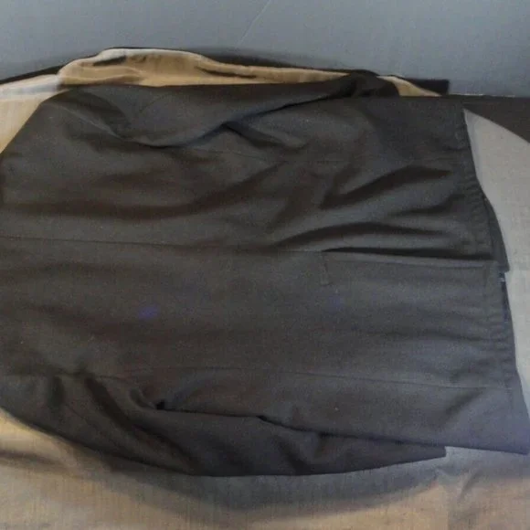 USN NAVY ISSUE MENS BLACK WOOL OVERCOAT 46R PEACOAT 8405-01-154-5800 SV 1034 Pea Coats